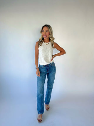 Basic Is Best Sleeveless Knit Top - Ivory