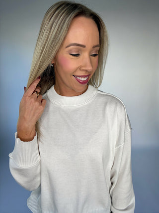 Easy As Ever Lightweight Sweater - White