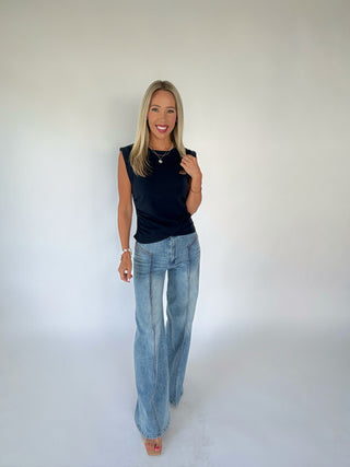 Casual Company Top - Navy