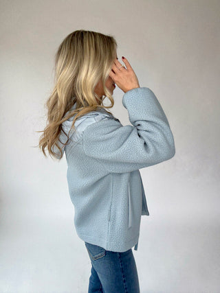 VARLEY Rosia Fleece Hoodie - Ashley Blue
