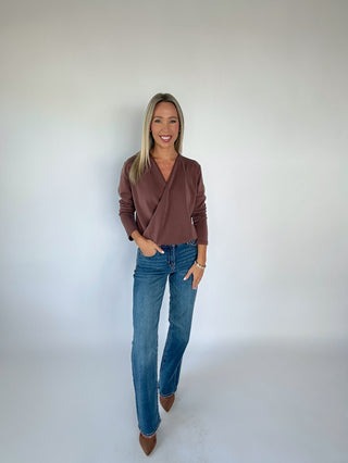 That's A Wrap Top - Cappuccino