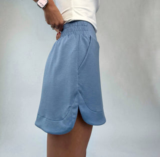 Cool & Collected Skort - Misty Blue
