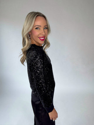 SANCTUARY Sparkle Together Top - Black