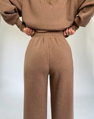 VARLEY The Wide Leg Pant 30" - Golden Bronze Marl