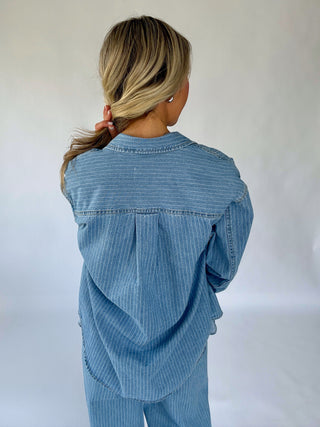 Haven Striped Denim Top