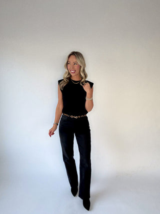 Layering Perfection Sleeveless Top - Black