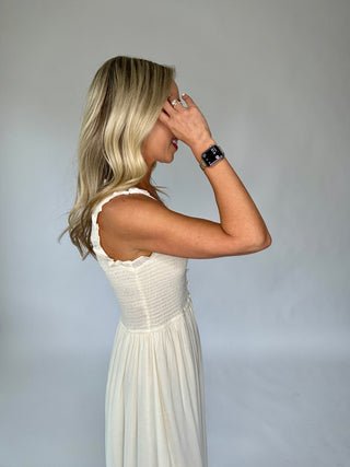 Feels Like Summer Midi Dress - Natural
