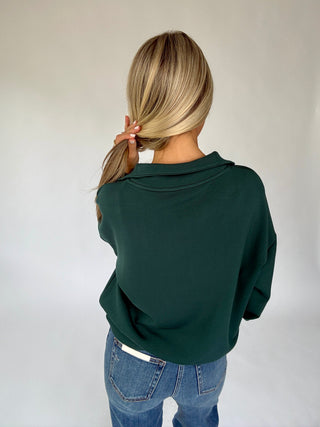 VARLEY Hawley Half Zip Sweat - Ponderosa Pine