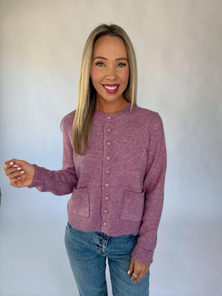 The Cambridge Cardigan - Plum