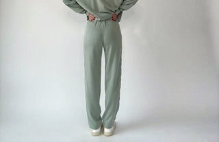 Satin Serenity Pants - Sage