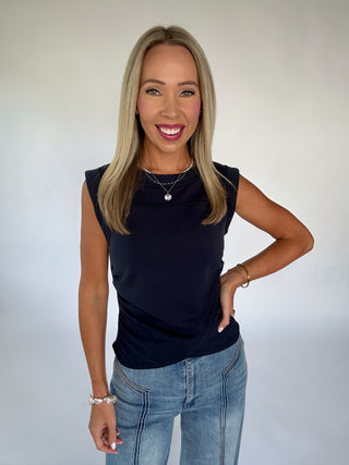 Casual Company Top - Navy