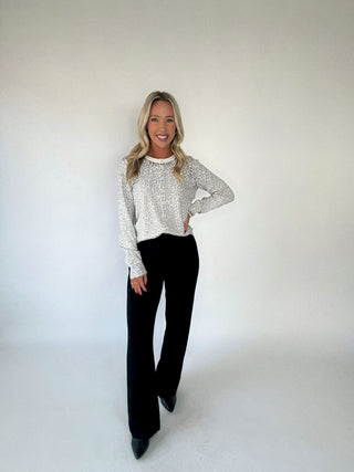 Ease & Elegance Front Seam Pant - Black