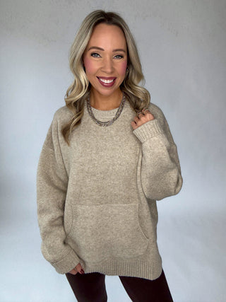 Warm Embrace Sweater - Sand Taupe