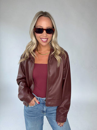 Best Decision Bodysuit - Maroon