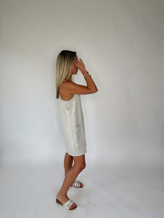 Play By The Rules Romper Dress - Ash Grey