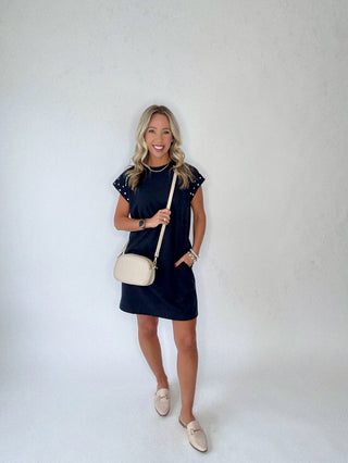 The Sunbound Dress - Navy Blue