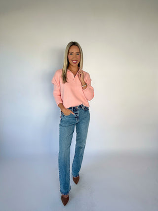 Sundaze High Rise Vintage Straight Jeans - Medium Wash