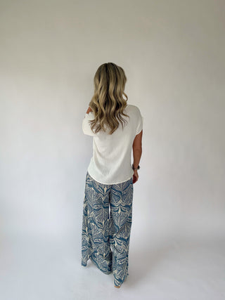 Tropic Escape Faux Wrap Pants