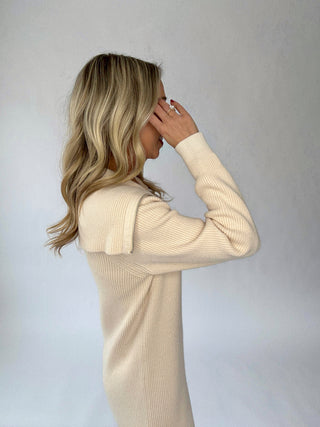 Polished Ease Half Zip Knit Dress