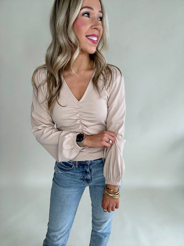Chic Moment Top - Nude