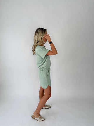 Cool & Collected Skort - Light Sage