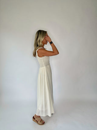 Feels Like Summer Midi Dress - Natural