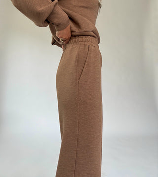VARLEY The Wide Leg Pant 30" - Golden Bronze Marl