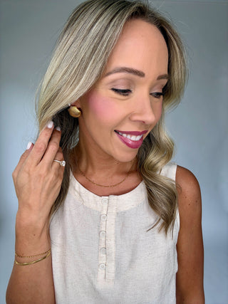 Marella Shell Earrings - Gold