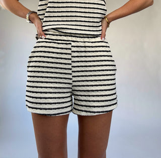 Plans After Work Striped Shorts