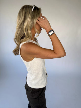 SANCTUARY Nothing Extra Knit Vest - Chalk