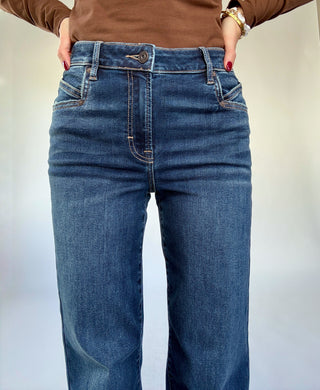 Ella High Rise Classic Straight Jeans - Ultra Dark Wash