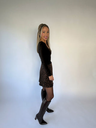 Second Skin Square Neckline Top - Chocolate Torte