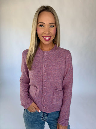 The Cambridge Cardigan - Plum
