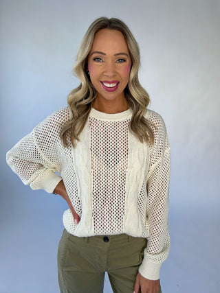 Pure Perfection Knit Top - Cream