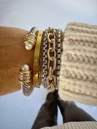 Linked Luxe Layered Bracelet