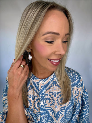 Collecting Compliments Top - Blue Multi