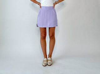 Cool & Collected Skort - Lilac