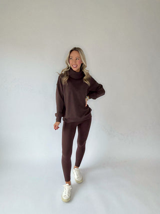 Cocoa Comfort Turtle Neck Pullover