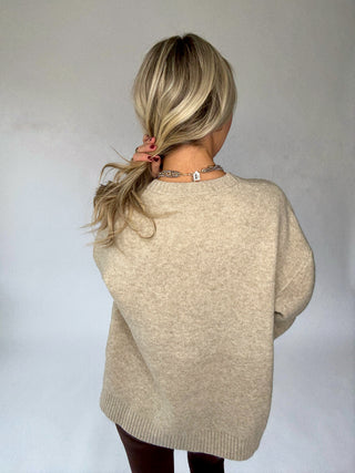Warm Embrace Sweater - Sand Taupe