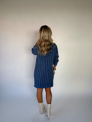 True Blue Sweater Dress