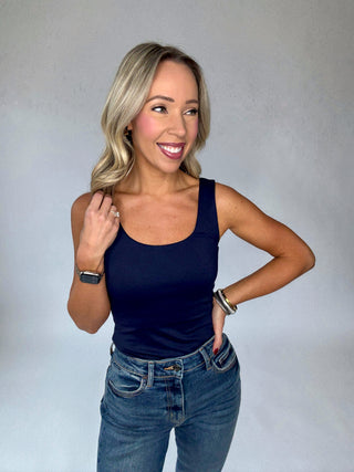 Second Skin Tank Top - Navy