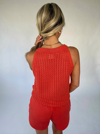 VARLEY Alessia Knit Tank - Summer Fig