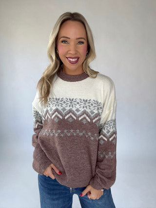 Fair Isle Pullover Sweater