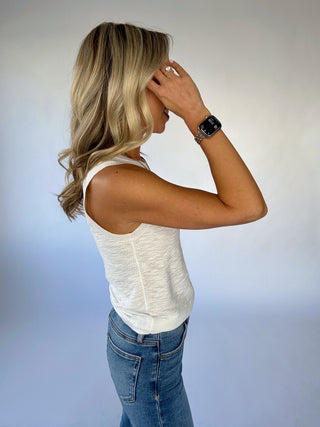 Basic Is Best Sleeveless Knit Top - Ivory