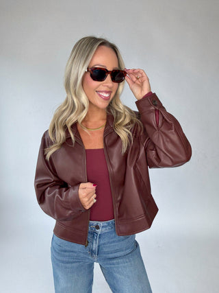 Best Decision Bodysuit - Maroon