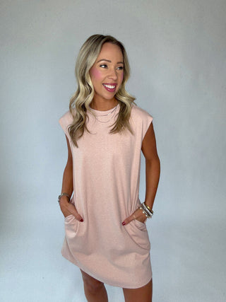 Make Me Blush Dress - Blush Pink