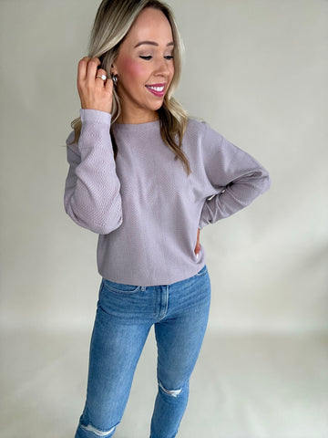 Sweet Like Sugar Sweater - French Lavender