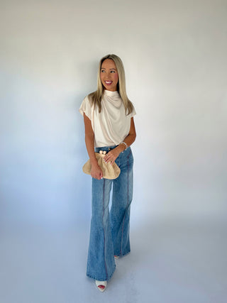 Gathered In Grace Top - Ivory