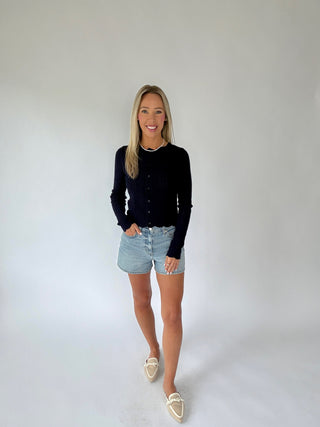 All The Possibilities Cardigan - Navy