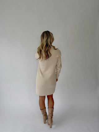 Polished Ease Half Zip Knit Dress